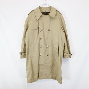 Aquascutum アクアスキュータム トレンチコート 防寒 フォーマル エポレット ベージュ (メンズ XLサイズ相当) 中古 古着 N6678