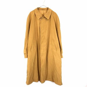 80年代 Aquascutum アクアスキュータム ステンカラーコート 防風 ブラウン (メンズ XL相当) 中古 古着 N9360