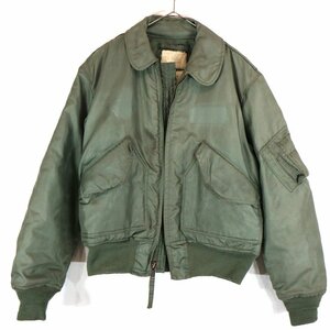 70年代 米軍実物 U.S.AIRFORCE CWU/45P 初期型 フライト ジャケット ミリタリー 戦闘服 アウター カーキ (メンズM) O0192