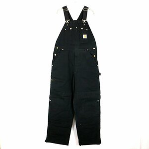 Carhartt カーハート オーバーオール ワーク ダブルニー ブラック (メンズ 36/30) O0231