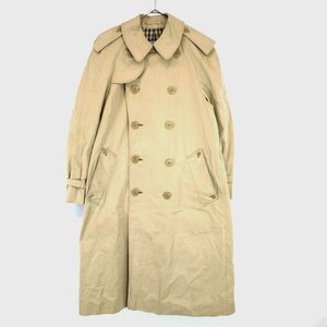 80年代 イングランド製 Aquascutum アクアスキュータム Aqua5 トレンチコート 防寒 ユーロ ベージュ (メンズ - M相当) 中古 古着 N9689