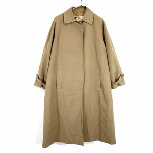 80年代 カナダ製 Aquascutum アクアスキュータム Aqua5 ステンカラー コート 防寒 ベージュ (レディース S相当) 中古 古着 O0069