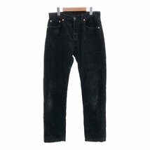 90年代 Levi's リーバイス 551 コーデュロイパンツ アメカジ ボタンフライ ブラック (メンズ W32 L34) 中古 古着 Q0370_画像1