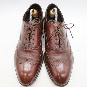 SALE/// FLORSHEIM フローシャイム 内羽根式 ウィングチップ 本革 レザー 革靴 レザーシューズ ブラウン ( メンズ 8 D ≒ 26cm ) KA0470