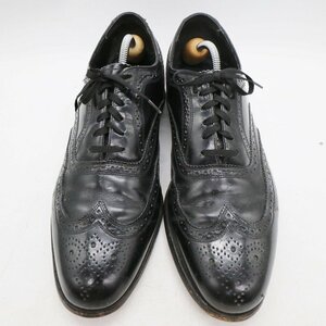 SALE/// 80年代 FLORSHEIM フローシャイム 内羽根式 ウィングチップ 本革 革靴 レザーシューズ ブラック ( メンズ 9 D ≒ 27cm ) KA0479