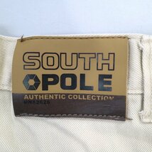 SOUTHPOLE ショートパンツ ストリート 膝上丈 無地 ベージュ (メンズ 32) O1471 中古 古着_画像10