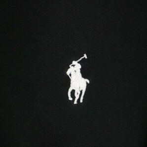 Polo Ralph Lauren ポロラルフローレン ワンポイント 刺ロゴ ポロシャツ 半袖 Tシャツ ブラック (メンズ XL) O1383 中古 古着の画像4