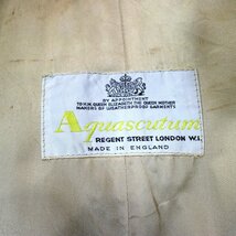 80年代 イングランド製 Aquascutum アクアスキュータム コート ヨーロッパ古着 ベージュ (メンズ XL相当) O1347 中古 古着_画像9