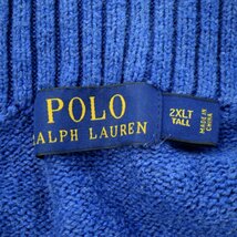 Polo by Ralph Lauren ポロバイラルフローレン ワンポイントロゴ セーター 大きいサイズ ハーフジップ (メンズ 2XL) O1807 中古 古着_画像10