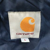 Carhartt カーハート ナイロン 中綿ジャケット 防寒 アメカジ ネイビー (メンズ L) O1983 中古 古着_画像10