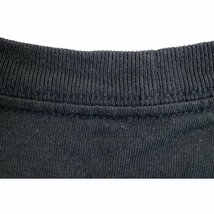 Carhartt カーハート ロゴプリント半袖Ｔシャツ 刺繍 丸首 ブラック (メンズ XL) O2279 中古 古着_画像3