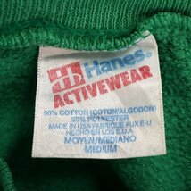 90年代 USA製 Hanes ヘインズ カレッジプリント スウェット オハイオ州立大学 グリーン (メンズ M) O2419 中古 古着_画像9