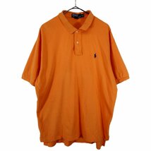 Polo by Ralph Lauren ポロバイラルフローレン ワンポイントロゴ 半袖 ポロシャツ オレンジ (メンズ XL) O2449 中古 古着_画像1