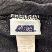 CSA NFL ピッツバーグ・スティーラーズ スウェット プロチーム ワンポイントロゴ ブラック (メンズ X-LARGE) 中古 古着 Q0578_画像7