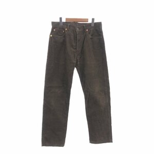 90年代 Levi's リーバイス 551 コーデュロイパンツ ボタンフライ ブラウン (メンズ W33 L36) 中古 古着 Q0523