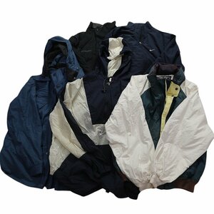 【訳あり】 古着卸 まとめ売り ジャケット 15枚セット (メンズ ) プルオーバー カレッジ風 フード付きパーカー ナイロン W5490