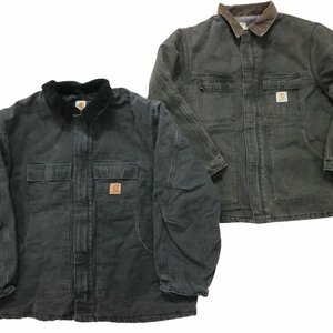 古着卸 まとめ売り Carhartt カーハート トラディショナルジャケット コート 2枚セット (メンズ 4XL /XL ) ワークウェア MR9401