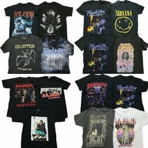 古着卸 まとめ売り 音楽・バンド 半袖Tシャツ 16枚セット (メンズ S ) レッドツェッペリン デフレパード TS19 MR7374 1円スタート_画像1