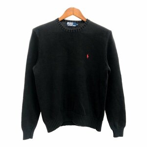 90年代 Polo by Ralph Lauren ポロ ラルフローレン セーター ブラック (レディース ) P4133 1円スタート