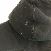 Carhartt カーハート ダック ワーク フーデッド ジャケット アウター 防寒 ブラック (メンズ S) P4737 1円スタート_画像4