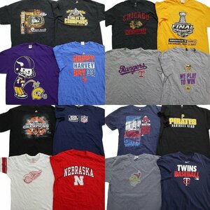 古着卸 まとめ売り プロチーム 半袖Tシャツ 16枚セット (メンズ XL ) NFL MBL レッドソックス ナイキ MR9170