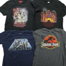 古着卸 まとめ売り 映画・ドラマ 半袖Tシャツ 16枚セット (メンズ L /XL ) スターウォーズ ジュラシックパーク MR9284_画像3