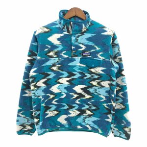 patagonia パタゴニア SYNCHILA シンチラ スナップT フリースジャケット アウトドア ネイティブ 総柄 (メンズ M) 中古 古着 Q0631