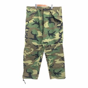 90年代 米軍実物 U.S.ARMY ECWCS GEN1 GORE-TEX ゴアテックス パンツ ミリタリー ウッドランドカモ (メンズ LARGE-LONG) 中古 古着 Q0558