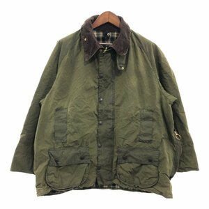 90年代 イングランド製 Barbour バブアー BEAUFORT ビューフォート オイルドジャケット カーキ (メンズ 52) P6201