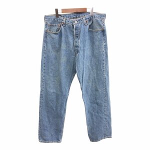 90年代 USA製 Levi's リーバイス 501 デニムパンツ ボタンフライ ライトブルー (メンズ W38 L30) 中古 古着 Q0868