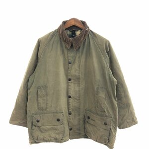 Barbour バブアー BEAUFORT ビューフォート オイルドジャケット ユーロ グリーン (メンズ M相当) 中古 古着 Q0870