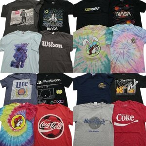 古着卸 まとめ売り 有名企業 半袖Tシャツ 16枚セット (メンズ S ) NASA ハードロック TS7 MR8550 1円スタート