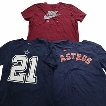 古着卸 まとめ売り ナイキ 半袖Tシャツ 15枚セット (メンズ L ) カラー系 英文字プリント TS15 MR8498 1円スタート_画像4