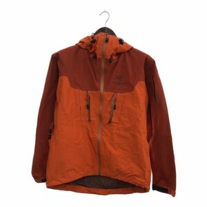 ARC'TERYX アークテリクス GORE-TEX ゴアテックス マウンテンパーカー アウトドア ワンポイントロゴ オレンジ (メンズ) 中古 古着 P7483