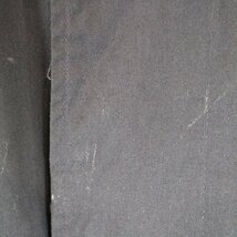 2000年代〜 米軍実物 U.S.NAVY オールウェザー コート ミリタリー ステンカラーコート ロング丈 ブラック (メンズ 40R) O5611 中古 古着_画像4