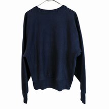 Champion チャンピオン カレッジプリント スウェット ヴァージニア工科大学 リバースタイプ ネイビー (メンズ L) O2825 中古 古着_画像2