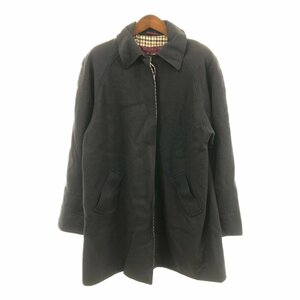 Aquascutum アクアスキュータム チェスターコート コート 防寒 フォーマル ブラック (レディース L6) 中古 古着 P6544