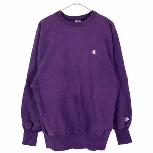 90年代 USA製 Champion チャンピオン REVERSE WEAVE リバースウィーブ スウェット ワンポイントロゴ (メンズ LARGE) 中古 古着 O2645