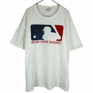 MLB メジャーリーグ 半袖Ｔシャツ プロチーム ロゴ ホワイト (メンズ XL) 中古 古着 O2714