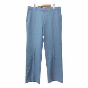 90年代 USA製 Levi's リーバイス 47690-2713 アクションスラックスパンツ スタプレ アメカジ ブルー (メンズ W35相当) 中古 古着 Q1179