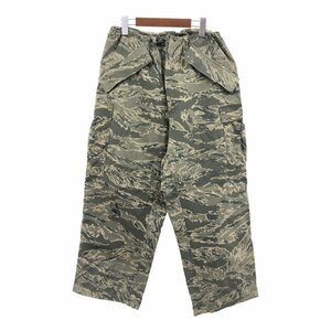 2000年代〜 米軍実物 U.S.ARMY APECS GORE-TEX ゴアテックス パンツ 防水 ミリタリー ABUカモ (メンズ MEDIUM-SHORT) 中古 古着 Q1132