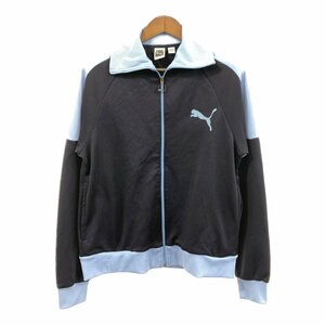 PUMA プーマ ワンポイントロゴ トラックジャケット スポーツ ネイビー (メンズ L) 中古 古着 Q1123