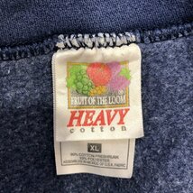 2000年代〜 FRUIT OF THE LOOM フルーツオブザルーム OSWEGO スウェット カレッジ ネイビー (メンズ XL) 中古 古着 Q1233_画像7