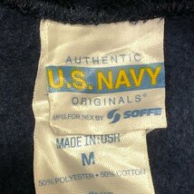 USA製 SOFFE ソフィー 米軍 U.S.NAVY PT スウェット パーカー ミリタリー ネイビー (メンズ M) 中古 古着 Q1367_画像5