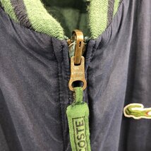 LACOSTE ラコステ リバーシブル ブルゾンジャケット ワンポイントロゴ グリーン (メンズ 56/6) 中古 古着 Q1252_画像9