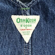 SALE/// 60年代 USA製 OSHKOSH オシュコシュ デニム ペインター オーバーオール アメカジ ブルー (メンズ 38/34) P0168_画像6