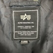 SALE/// ALPHA INDUSTRIES アルファ インダストリーズ N-3B ミリタリージャケット 防寒 ミリタリー ブラック (メンズ XL) P1225_画像7