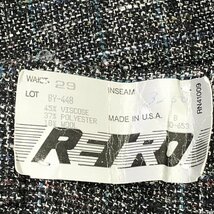 SALE/// デッドストック 新品タグ付き 90年代 USA製 RETRO スラックス パンツ マルチカラー (メンズ Ｗ29) P0232_画像4