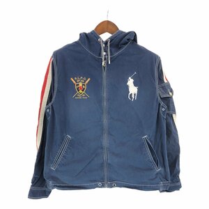 SALE///// 90年代~ Polo by Ralph Lauren ポロ ラルフローレン ジップアップフーディー パーカー TALONジップ (メンズ L/G) P4800