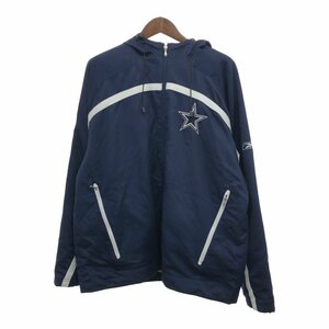 Reebok リーボック NFL ダラス・カウボーイズ パーカー スポーツ プロチーム ネイビー (メンズ XL) 中古 古着 P8397